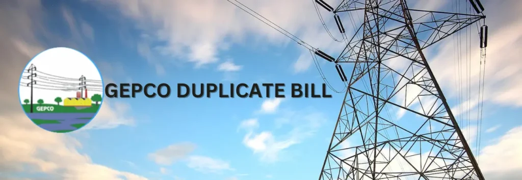 GEPCO Duplicate Bill