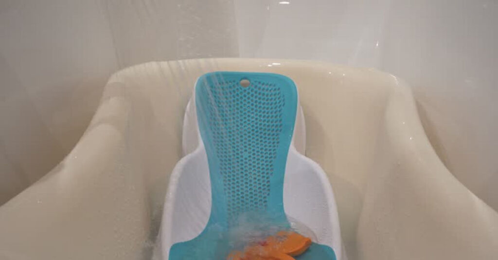 Secure bathing with pediatric bath seat and anchor tub chair