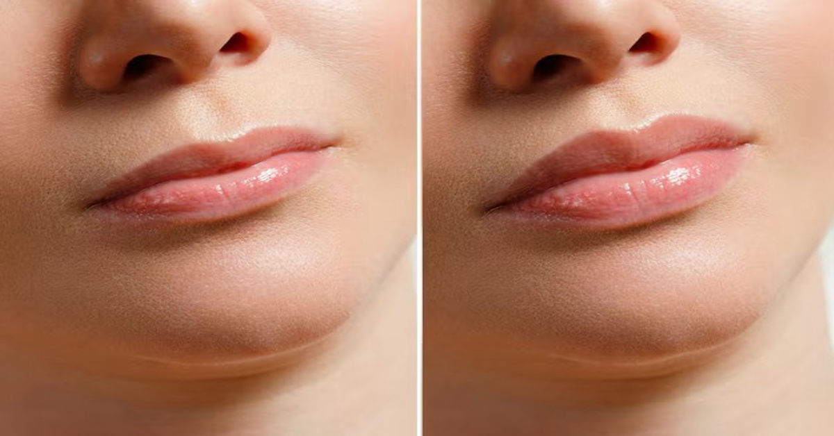 Lip Flip Before and After