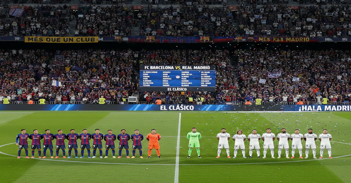 FC Barcelona vs Real Madrid Lineups