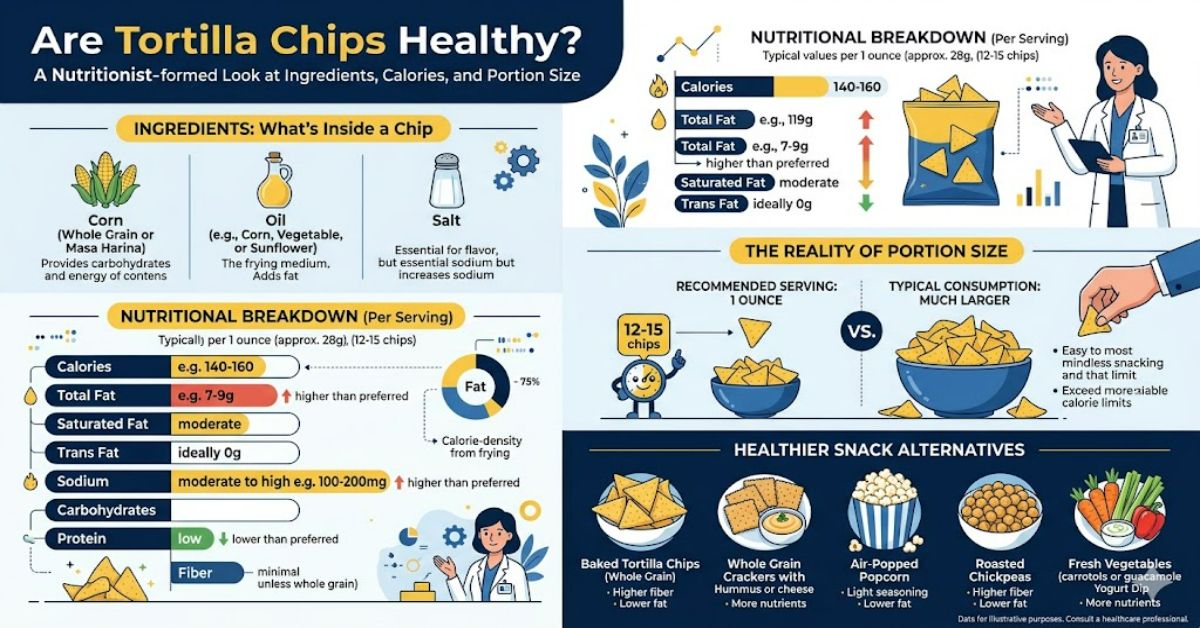 Are Tortilla Chips Healthy? A Nutritionist-Informed Look at Ingredients, Calories, and Portion Size