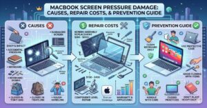 MacBook Screen Pressure Damage: Causes, Repair Costs, and Prevention Guide