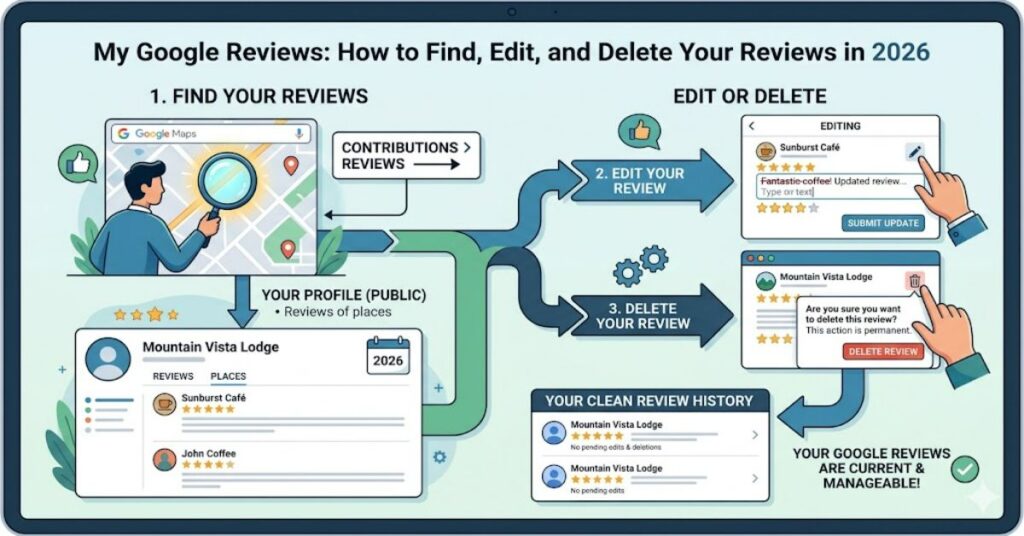 My Google Reviews: Find, Edit & Delete Reviews