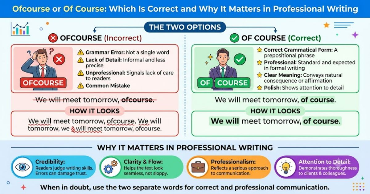 Ofcourse or Of Course: Which Is Correct and Why It Matters in Professional Writing