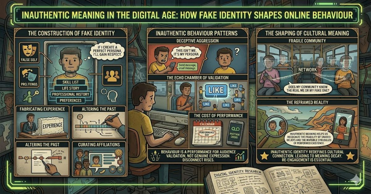 Inauthentic Meaning in the Digital Age: How Fake Identity Shapes Online Behaviour