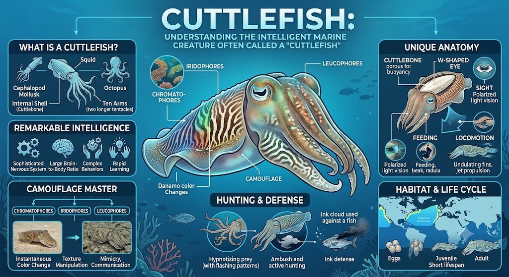 Cuttlefish: Understanding the Intelligent Marine Creature Often Called a "Cuttlefish"