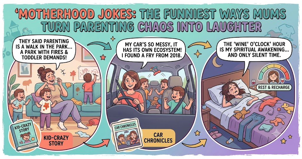 Motherhood Jokes: The Funniest Ways Mums Turn Parenting Chaos Into Laughter