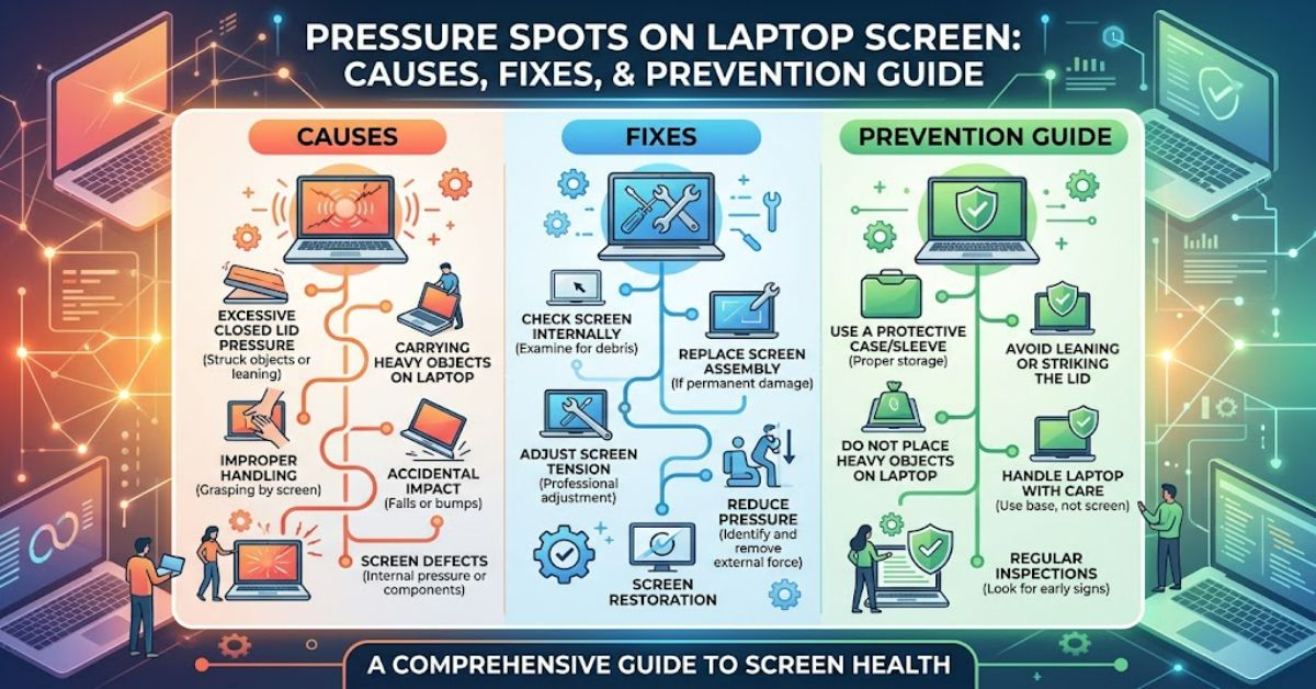 Pressure Spots on Laptop Screen: Causes, Fixes, and Prevention Guide