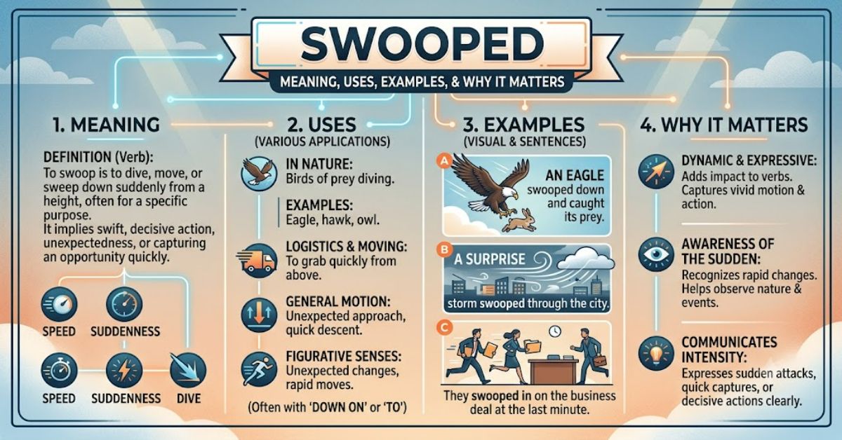Swooped: Meaning, Uses, Examples, and Why the Word Matters