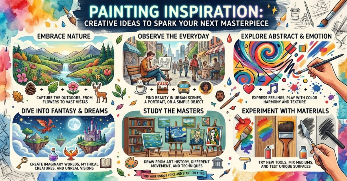 Painting Inspiration: Creative Ideas to Spark Your Next Masterpiece