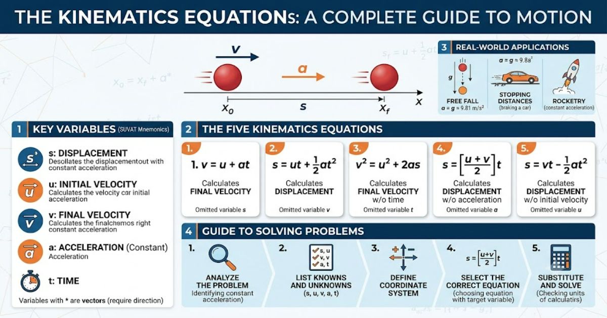 Kinematics Equations: A Complete Guide to Motion in Physics