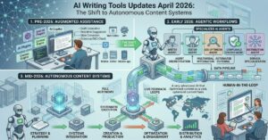 AI Writing Tools Updates April 2026: The Shift to Autonomous Content Systems