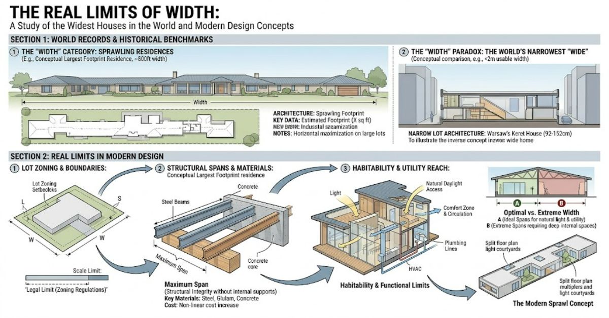 Widest House in the World: Architecture, Records, and Real Limits of Width in Modern Design