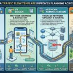 Learn how a traffic flow template improves planning in telecom, UX design, network administration, and civil traffic management with practical examples.