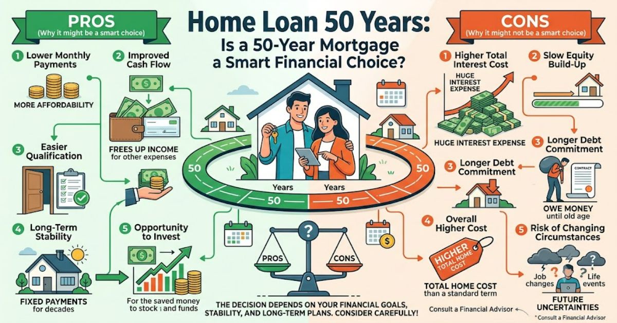 Home Loan 50 Years: Is a 50-Year Mortgage a Smart Financial Choice?