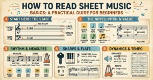 How to Read Sheet Music Basics: A Practical Guide for Beginners