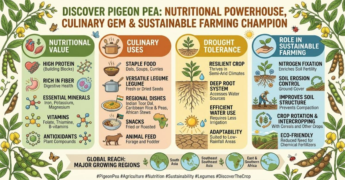 Pigeon Pea: Nutrition, Uses, Benefits and Growing Conditions