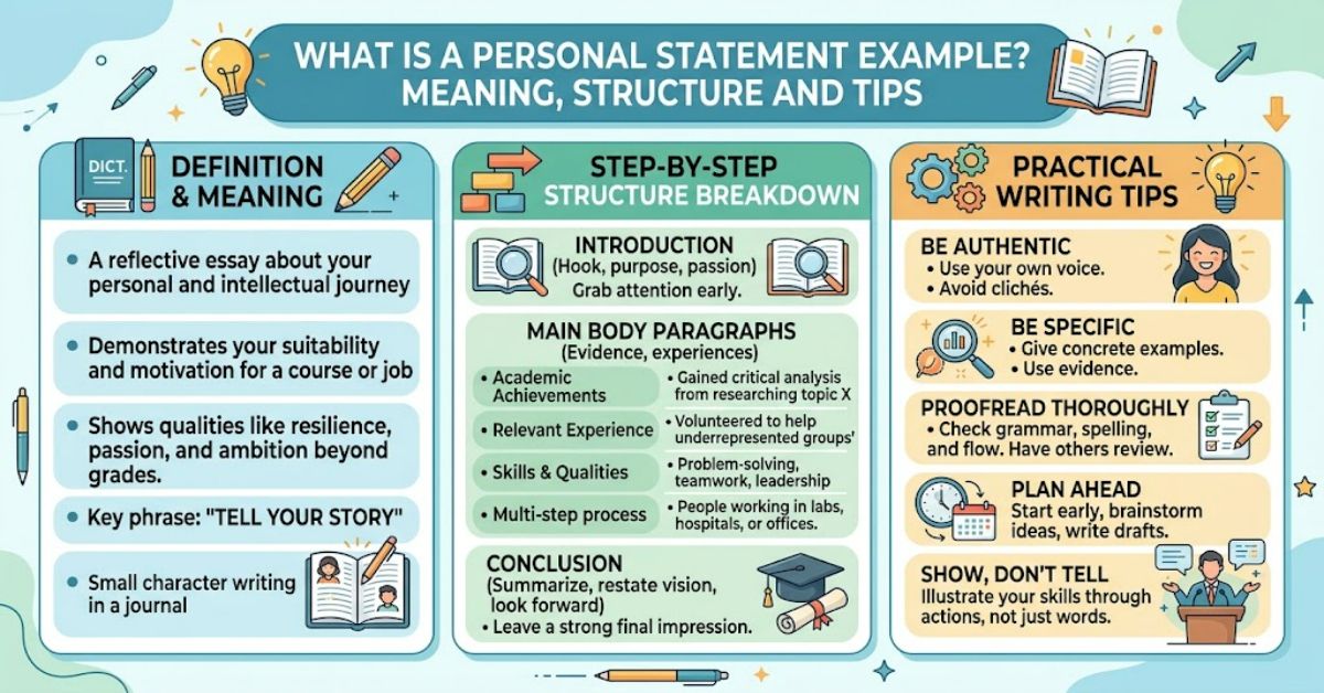 What Is a Personal Statement Example? Meaning, Structure and Tips