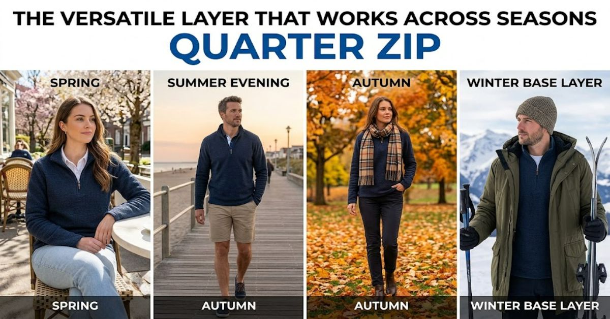 Quarter Zip: The Versatile Layer That Works Across Seasons