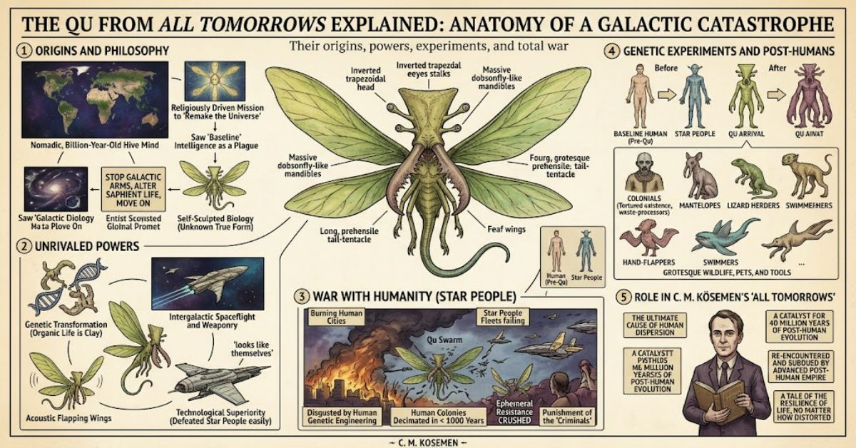 The Qu: Understanding the Alien Hive-Mind in All Tomorrows