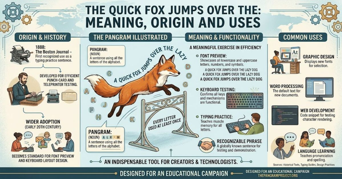 The Quick Fox Jumps Over the: Meaning, Origin and Uses