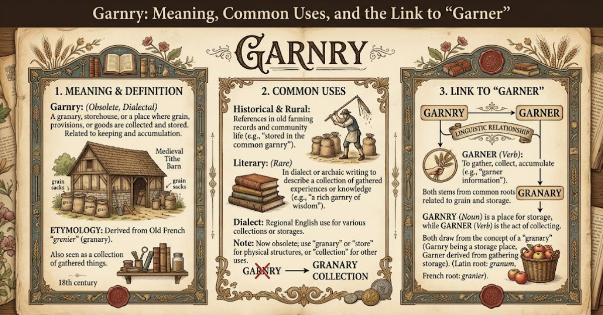 Garnry: Meaning, Common Uses and the Link to “Garner”
