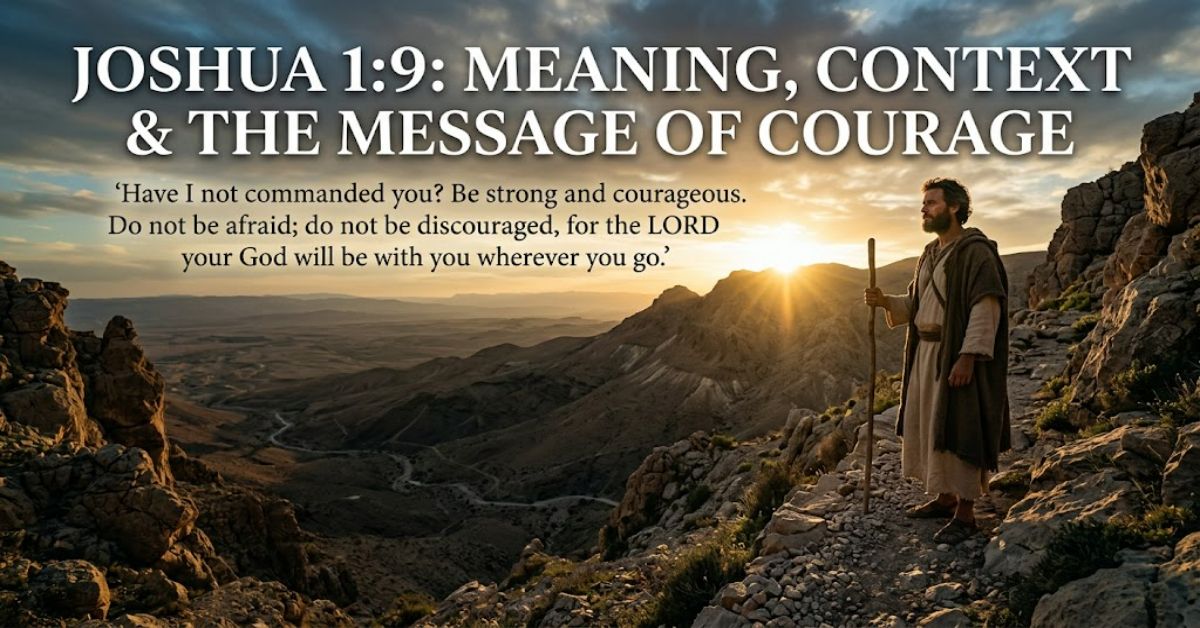 Joshua 1:9: Meaning, Context and the Message of Courage