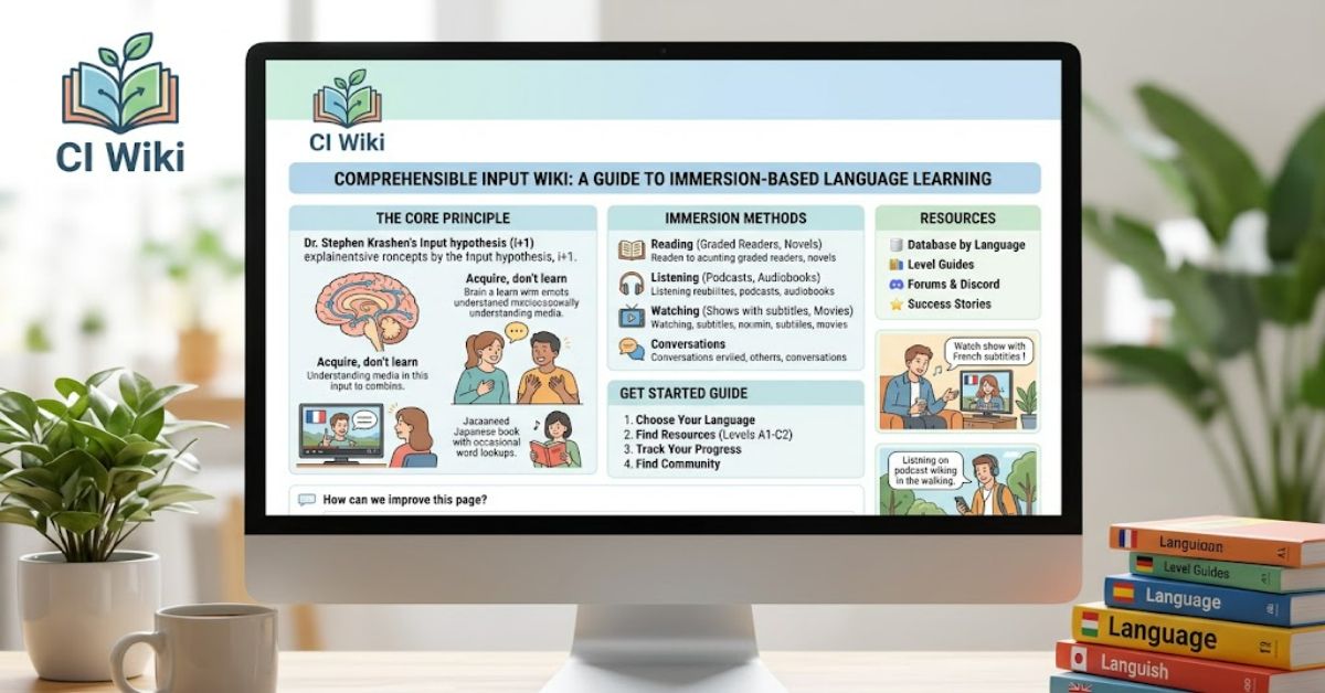 Comprehensible Input Wiki: A Guide to Immersion-Based Language Learning