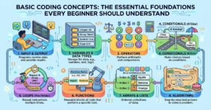 Basic Coding Concepts: The Essential Foundations Every Beginner Should Understand