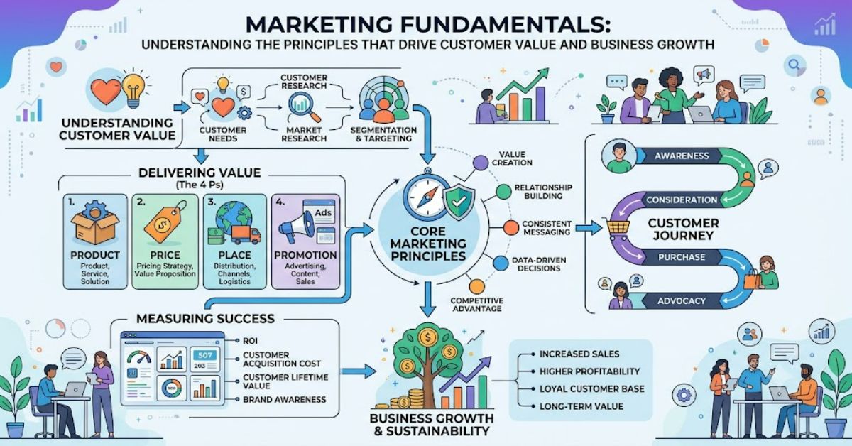 Marketing Fundamentals: Understanding the Principles That Drive Customer Value and Business Growth