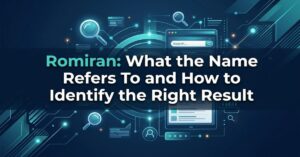 Romiran: What the Name Refers To and How to Identify the Right Result