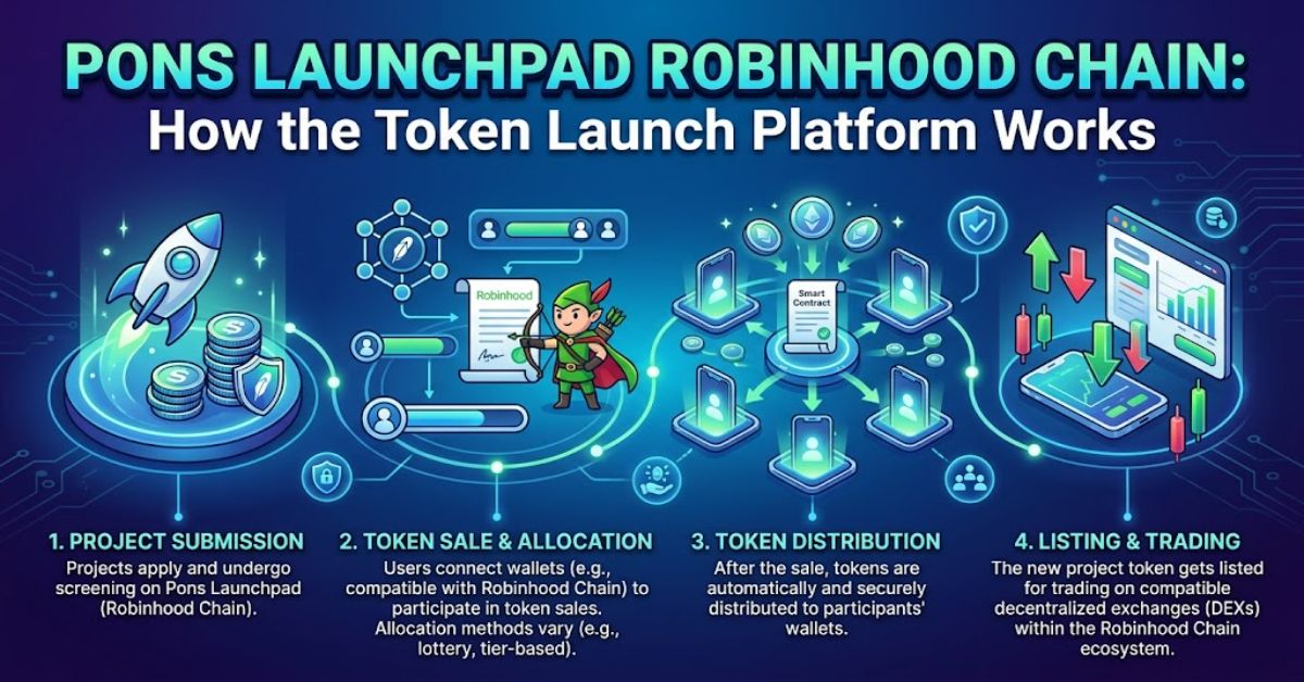 Pons Launchpad Robinhood Chain: How the Token Launch Platform Works