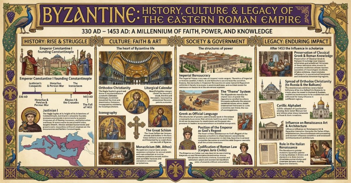 Byzantine: History, Culture and Legacy of the Eastern Roman Empire