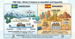 Tre Mil: What It Means in Swedish and Spanish