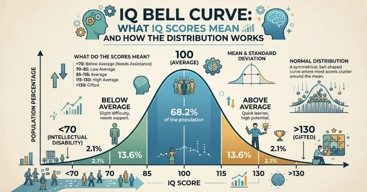 IQ Bell Curve: What IQ Scores Mean and How the Distribution Works