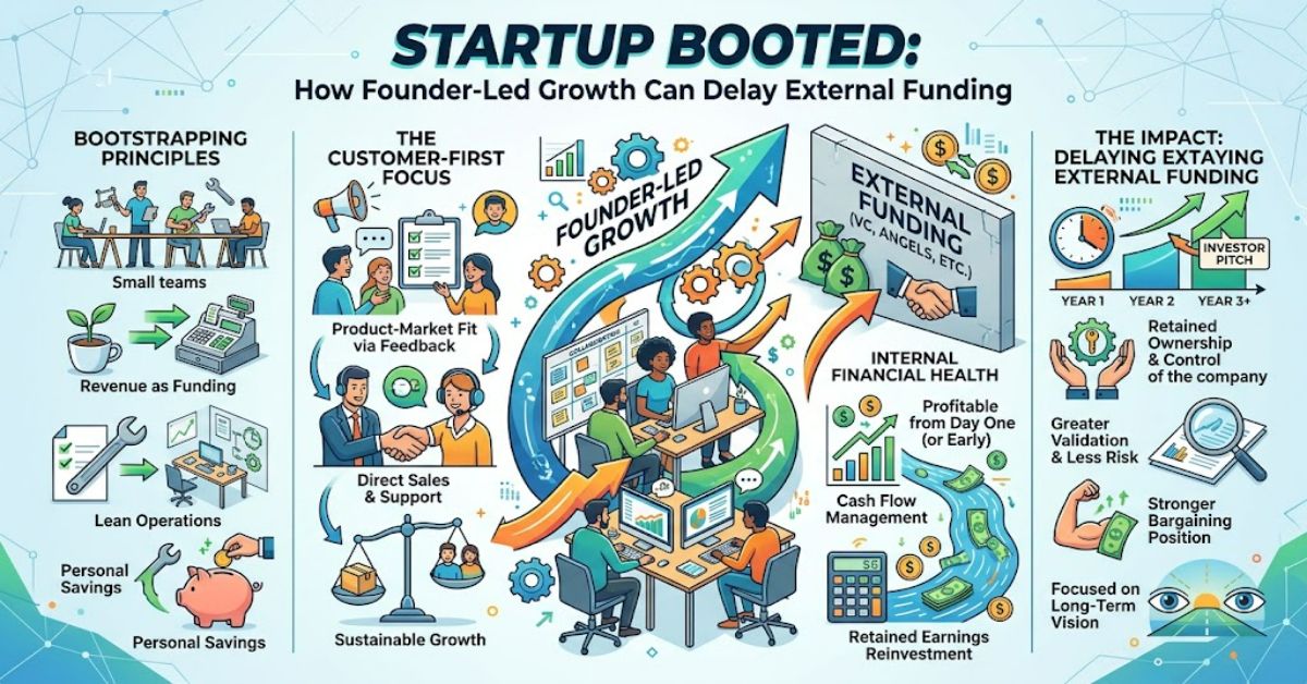 Startup Booted: How Founder-Led Growth Can Delay External Funding