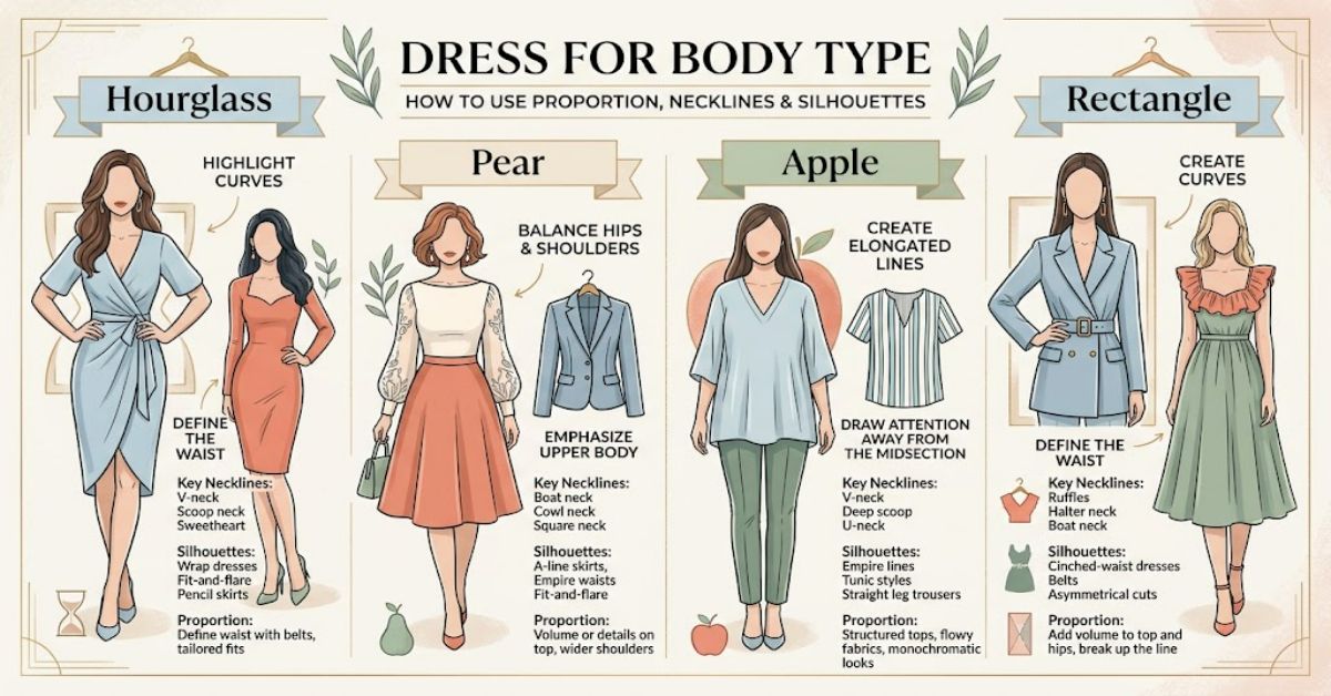 Dress for Body Type: How to Use Proportion, Necklines and Silhouettes
