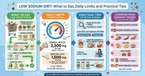 Low Sodium Diet: What to Eat, Daily Limits and Practical Tips