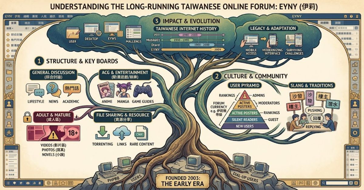 EYNY: Understanding the Long-Running Taiwanese Online Forum