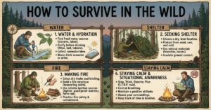How to Survive in the Wild: Water, Shelter, Fire and Staying Calm
