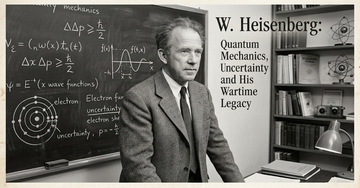 W. Heisenberg: Quantum Mechanics, Uncertainty and His Wartime Legacy