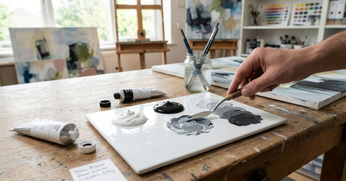 Black from White: How Mixing Colours Creates Grey