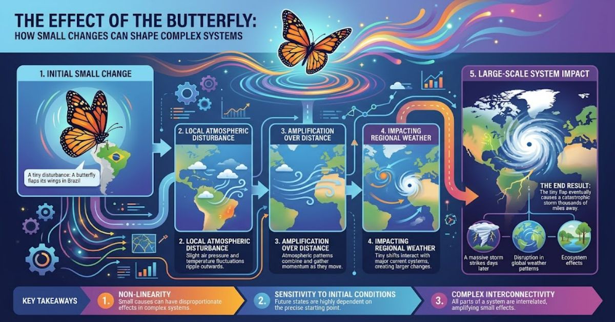The Effect of the Butterfly: How Small Changes Can Shape Complex Systems